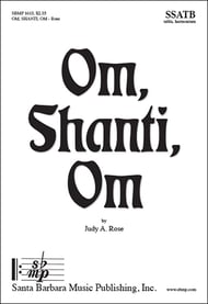 Om, Shanti, Om SSATB choral sheet music cover Thumbnail